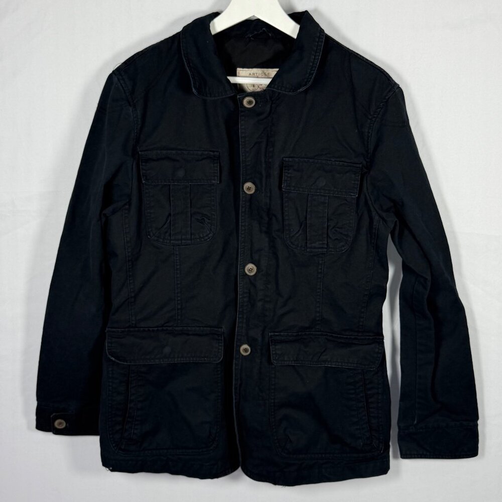 Article 365 Black Chore Barn Coat Field Jacket Cotton Canvas Size M Work Wear